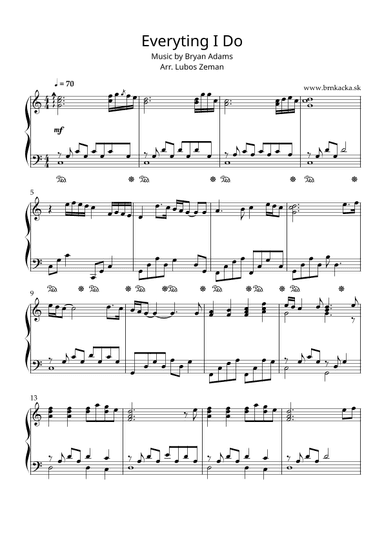 (everything I Do) I Do It For You (arr. Lubos Zeman)