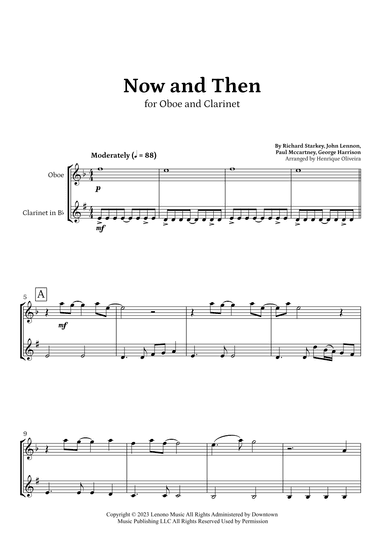 Now And Then (arr. Henrique Oliveira)