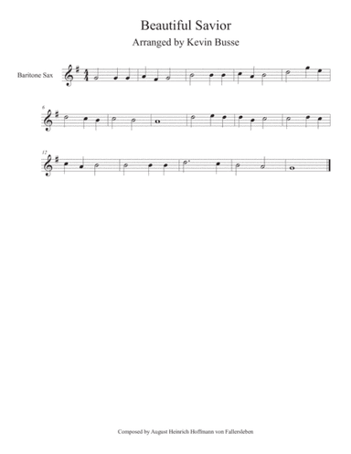 Beautiful Savior - Bari Sax (arr. Kevin Busse)