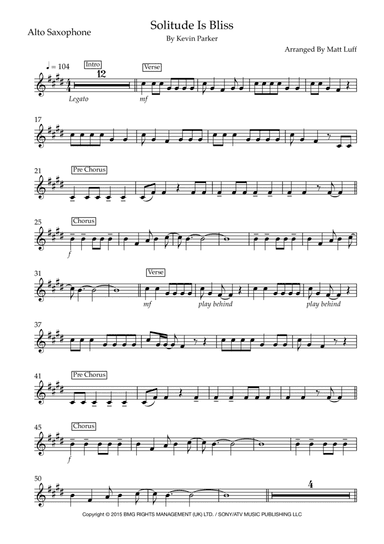 Solitude Is Bliss (arr. Matt Luff)