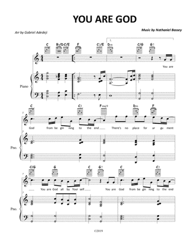 You are God (arr. Gabriel Adedeji)