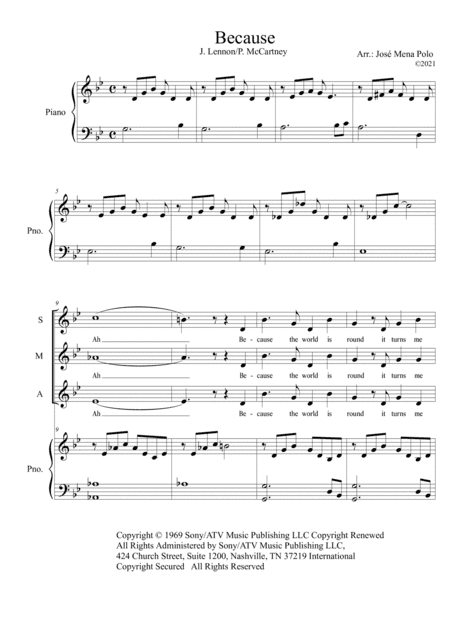 Because (arr. Jose Mena Polo)