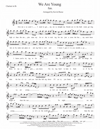 We Are Young (arr. Kevin Busse)