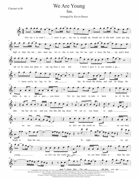 We Are Young (arr. Kevin Busse)