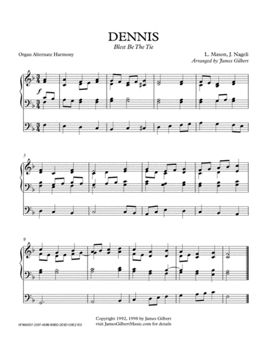 DENNIS (Blest Be The Tie That Binds) (arr. James Gilbert Music)