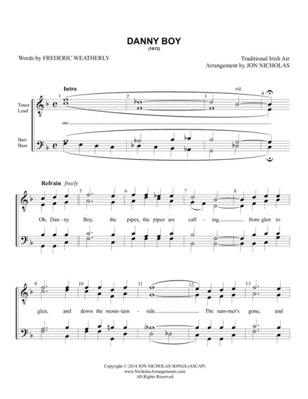 Danny Boy (arr. Jon Nicholas)