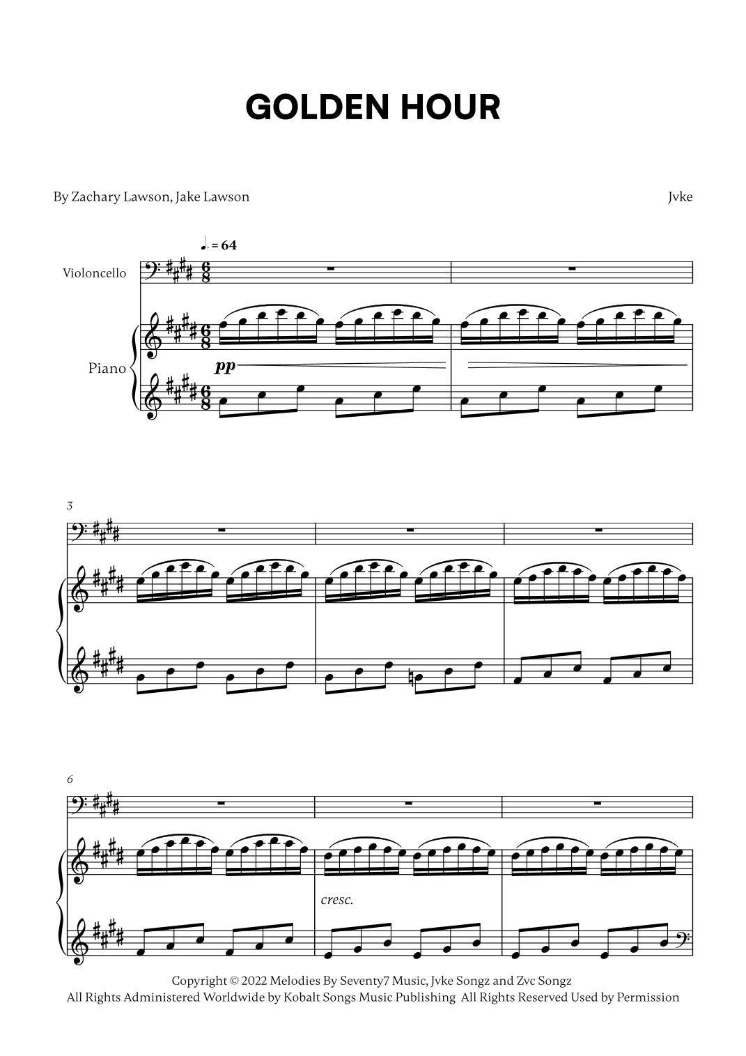 Golden Hour (arr. Cadenza Editions)