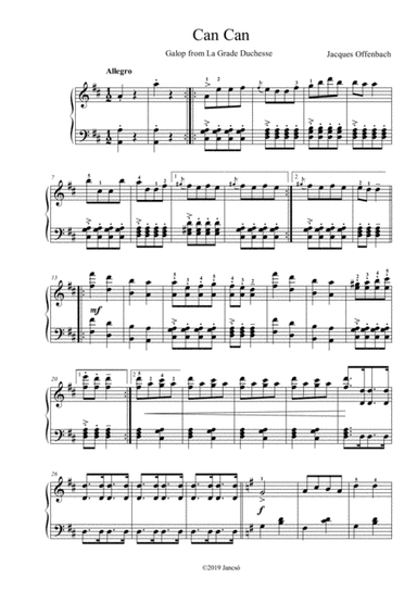 Can Can (arr. Thomas Jancso)
