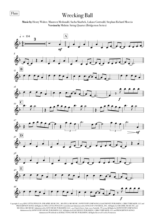 Wrecking Ball (arr. Rodrigo Nascimento)