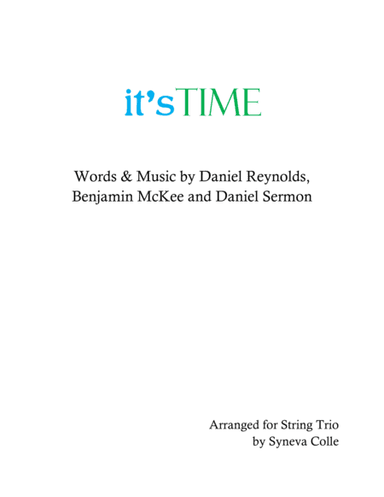 It's Time (arr. Syneva Colle)
