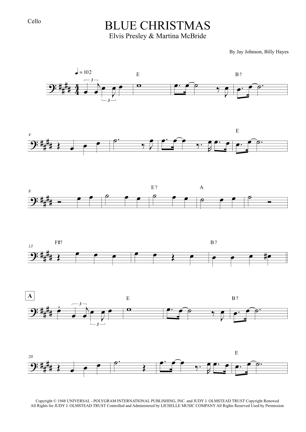 Blue Christmas (arr. Leo Silva)