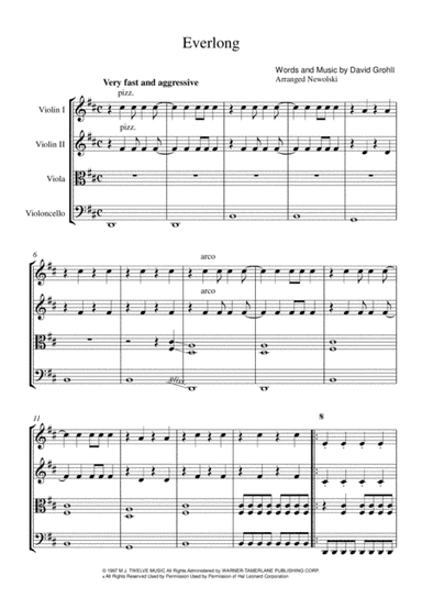 Everlong (arr. Newolski)