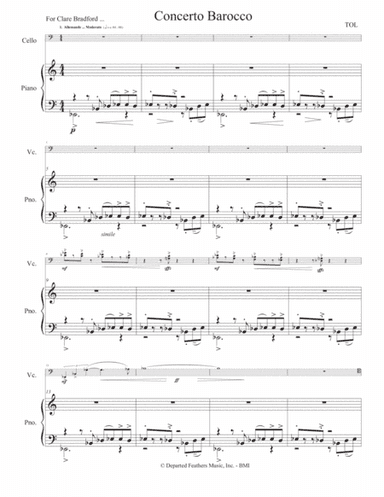 Concerto Barocco (2017) piano part