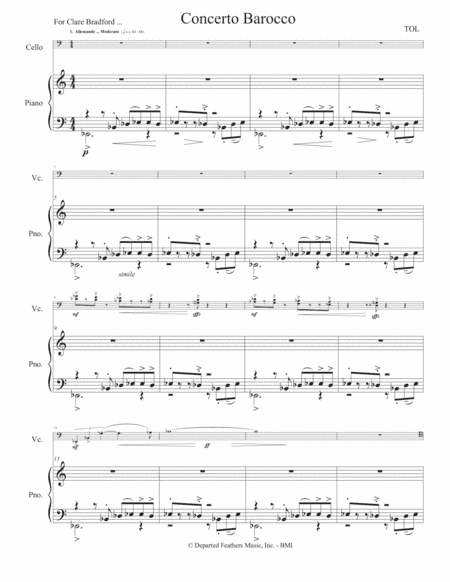 Concerto Barocco (2017) piano part