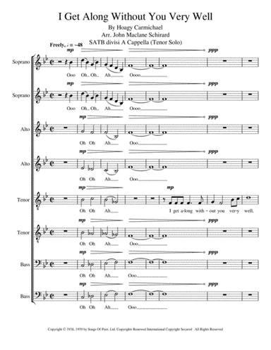 I Get Along Without You Very Well (except Sometimes) (arr. John Maclane Schirard)