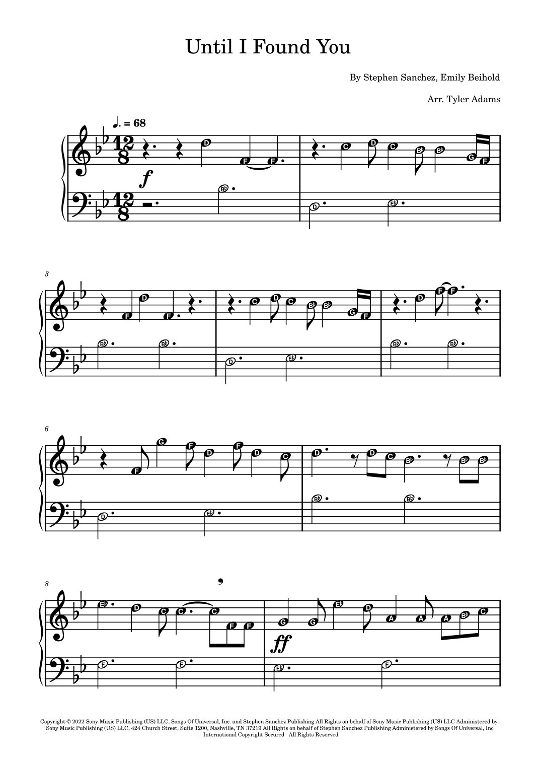 Until I Found You (arr. Tyler Adams)