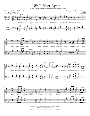 We'll Meet Again (arr. Hannah Briggs)