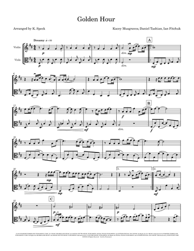 Golden Hour (arr. K. Speck)