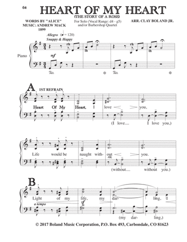 HEART OF MY HEART (arr. Clay Boland Jr.)