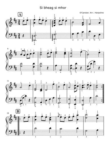 Si bheag si mhor (arr. Harpoline)