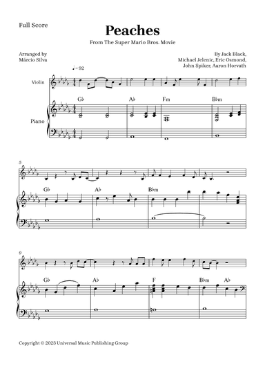 Peaches (arr. Márcio Silva)