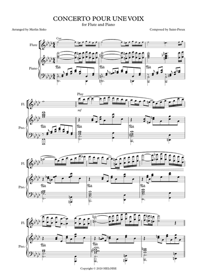 Concerto Pour Une Voix (arr. Merlin Sisko)