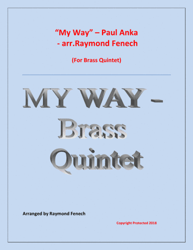 My Way (arr. Raymond Fenech)