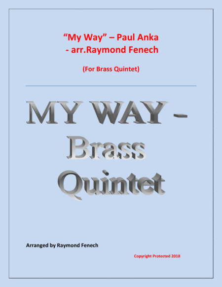 My Way (arr. Raymond Fenech)