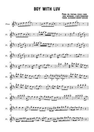 Boy With Luv (arr. Alexander Bosrup Karlsen)