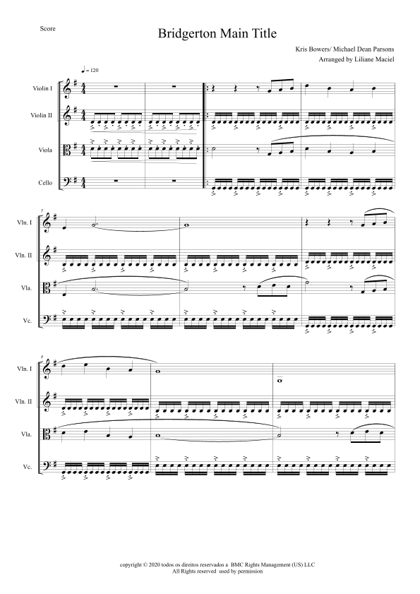 Bridgerton Main Title (arr. Liliane Maciel)
