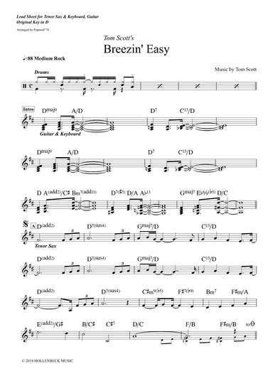 Breezin' Easy (arr. Popnroll 1976)