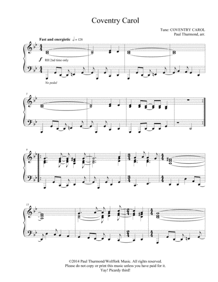 Coventry Carol (arr. Paul Thurmond)