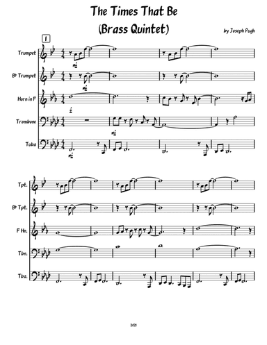 Concerto #3 "The Times That Be" 3rd movement