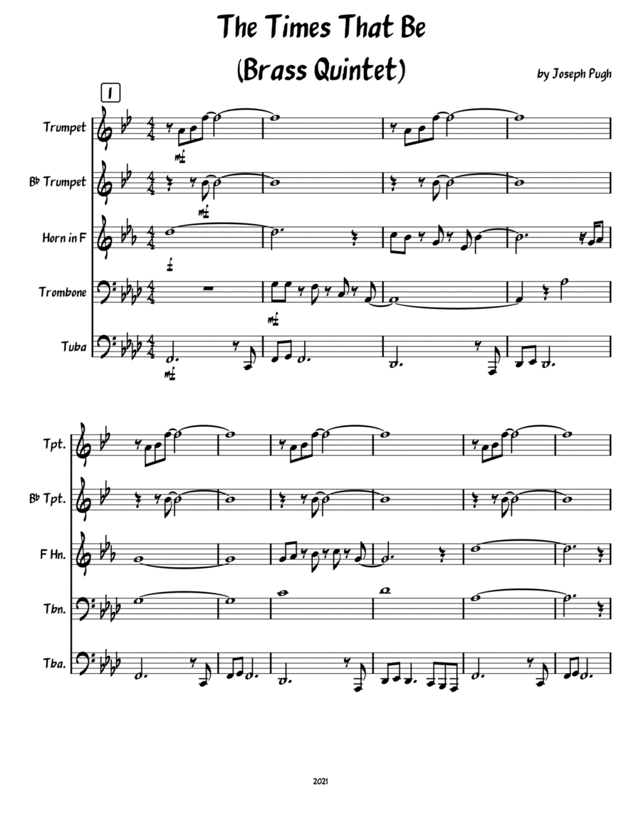 Concerto #3 "The Times That Be" 3rd movement