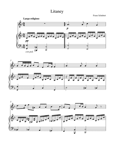Litaney (for flute solo and piano accompaniment) (arr. Kaiserin Rebecca)