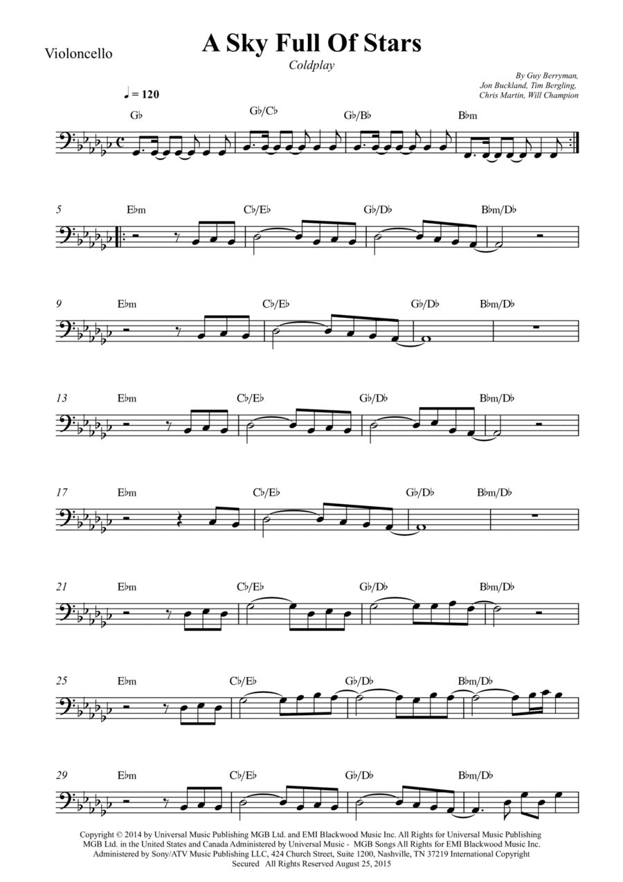 A Sky Full Of Stars (arr. Wesley S. SIlva)