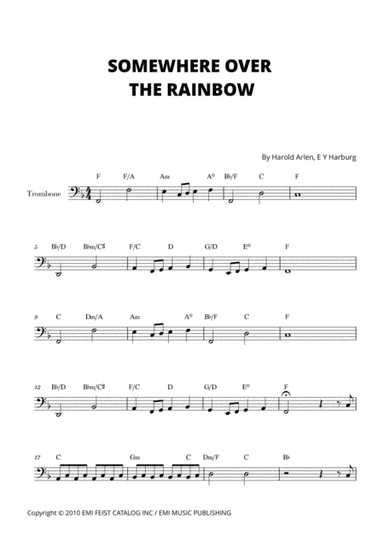 Over The Rainbow (arr. Cadenza Editions)
