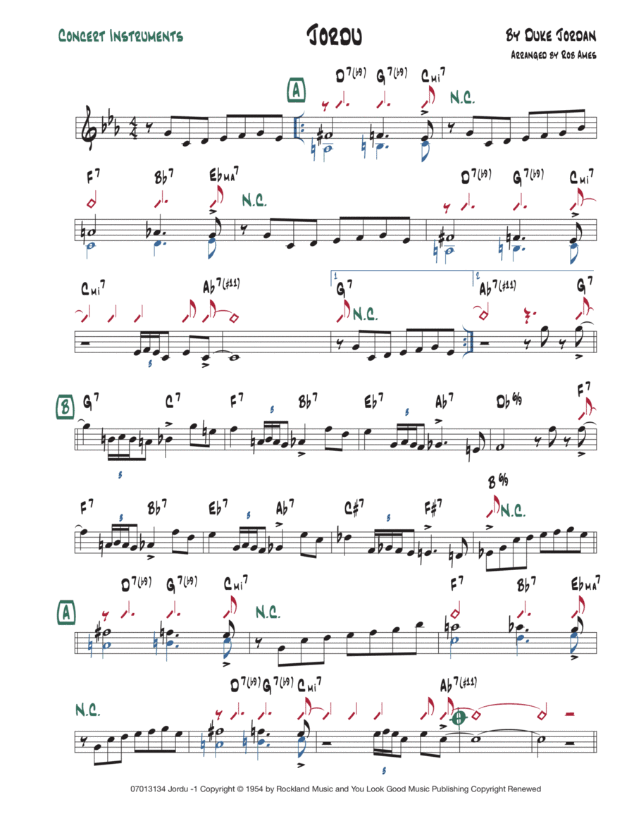 Jordu (arr. Rob Ames)