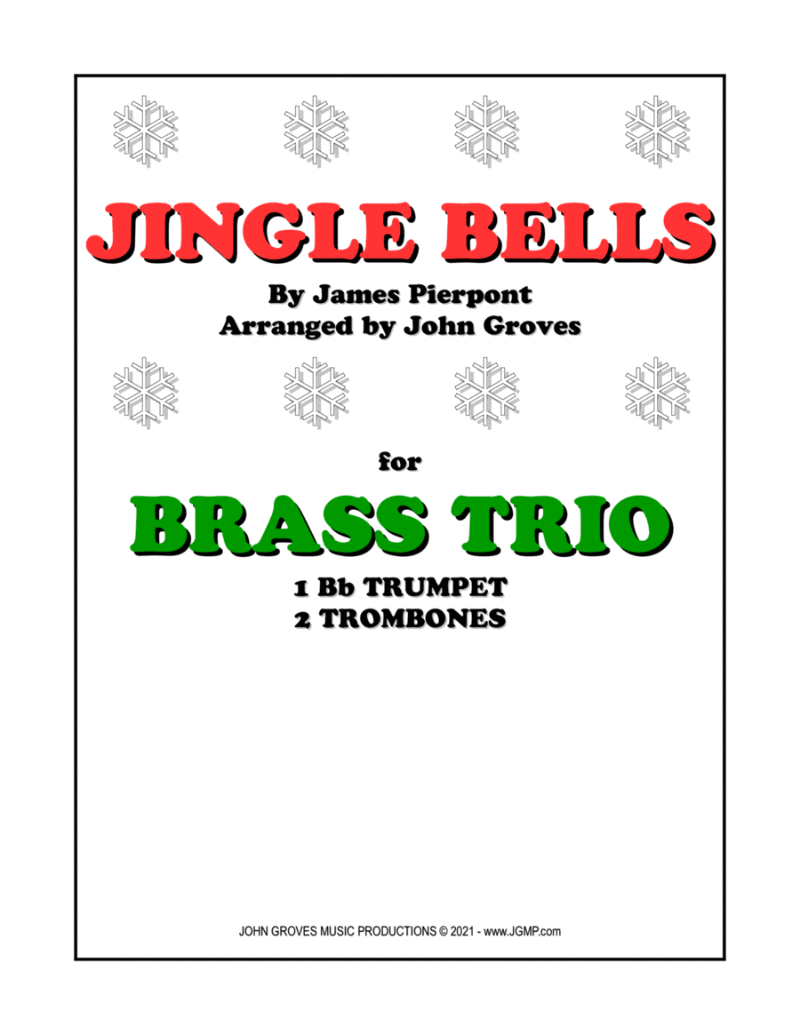 Jingle Bells -  Trumpet, 2 Trombone (Brass Trio) (arr. John Groves)
