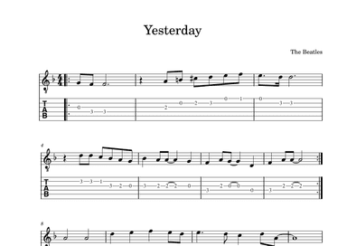 Yesterday (arr. Kian Beatty)