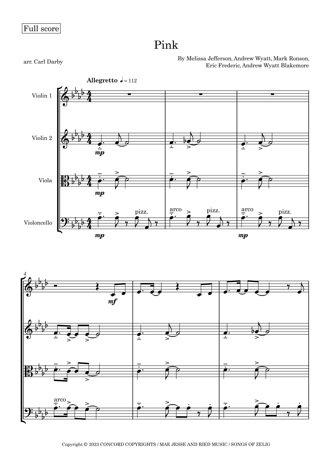 Pink (arr. Carl Darby)