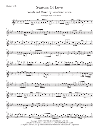 Seasons Of Love (arr. Kevin Busse)