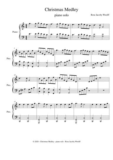 Christmas Medley - piano solo