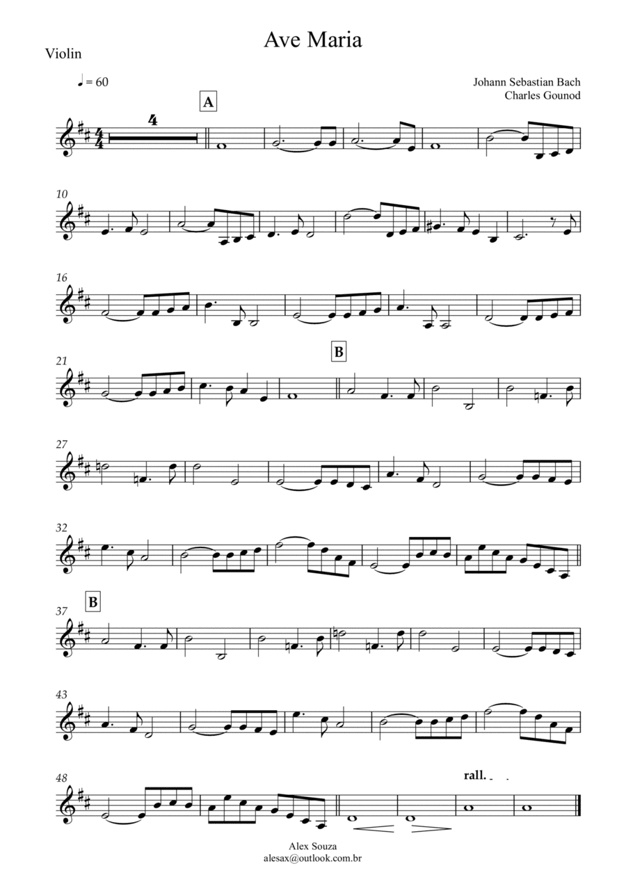 Ave Maria (arr. Alex Souza)