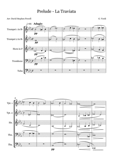 Prelude to La Traviata (arr. David Stephen Powell)