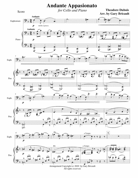 Andante Appasionato (arr. Gary Bricault)