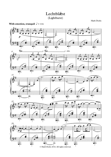 Lechtbl?st - Piano Solo