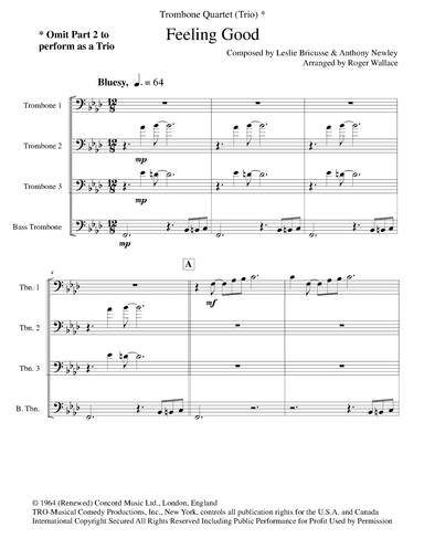 Feeling Good (arr. Roger Wallace)