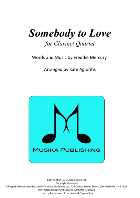 Somebody To Love (arr. Kate Agioritis)
