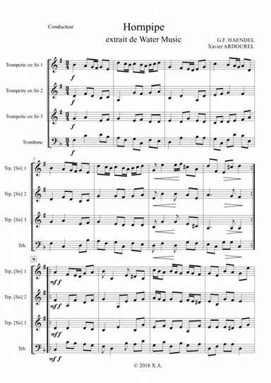 Hornpipe (from Water Music) (arr. Xavier ARDOUREL)